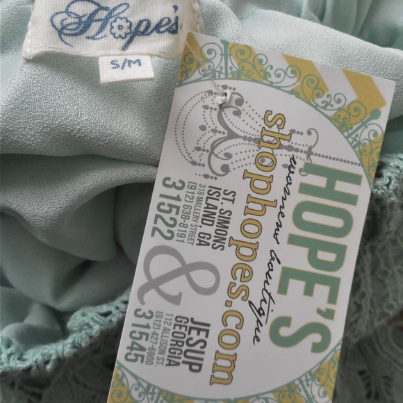 Hope's New Light Green Lace Short Skirt S M - Picture 5 of 6